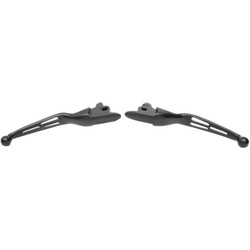 Drag Specialties Slotted Wide Blade Lever Set for 2017-2018 Harley Touring - Matte Black