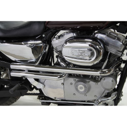 V-Twin Mfg. Shotgun Style Exhaust for 2004-2018 Harley Sportster - Chrome
