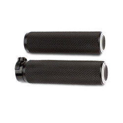Arlen Ness Dual Ring Grips for Harley Dual Cable - Black