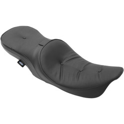 Drag Specialties Low Profile Touring Seat with Driver Backrest Provision for 1997-2007 Harley FLHR FLHX - Pillow