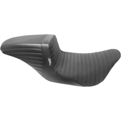 Le Pera Grip Tape Kickflip Solo Seat for 2008-2023 Harley Touring - Pleated