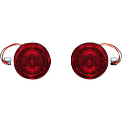 Custom Dynamics Probeam JAE Red LED Turn Signals with Red Lens for Harley