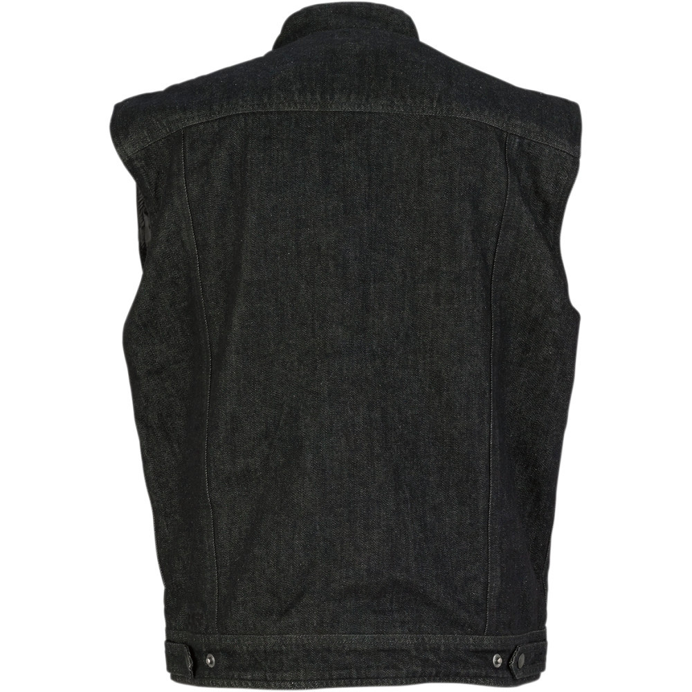 Z1R Black Denim Motorcycle Vest Get Lowered Cycles