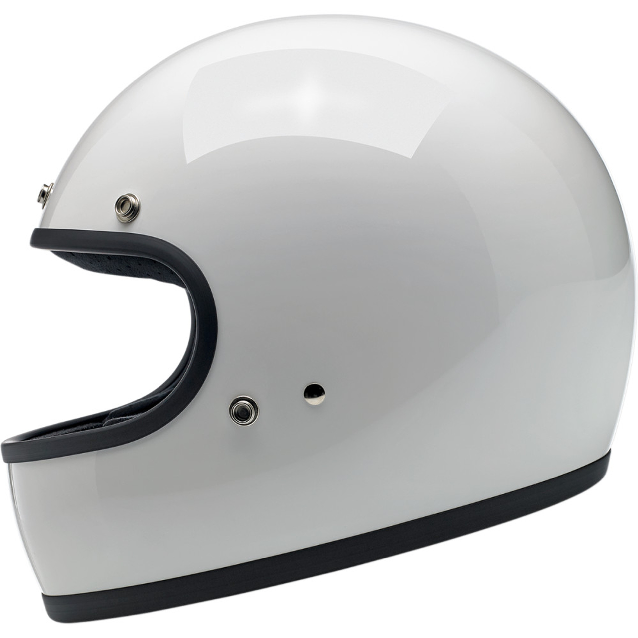 Biltwell Gringo Ece Gloss White Motorcycle Helmet Get Lowered Cycles
