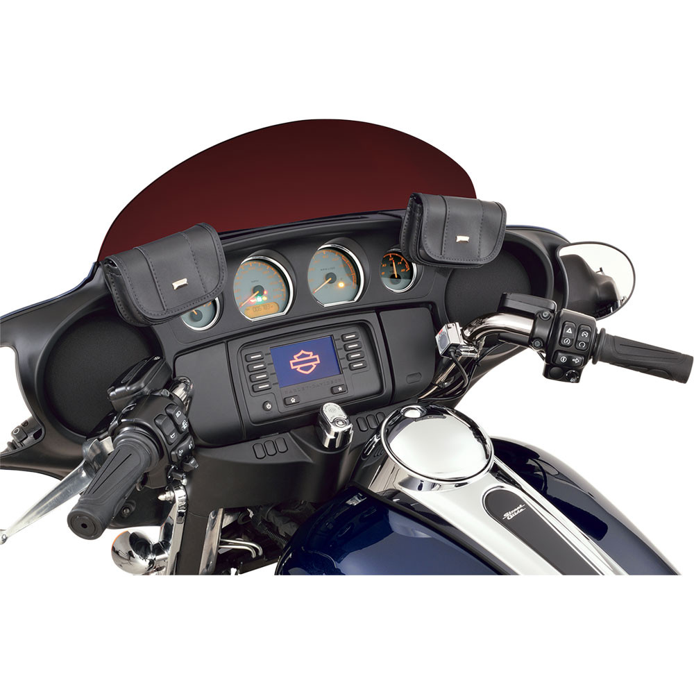 Hopnel Classic Dual Windshield Pouch for 19962020 Harley Touring