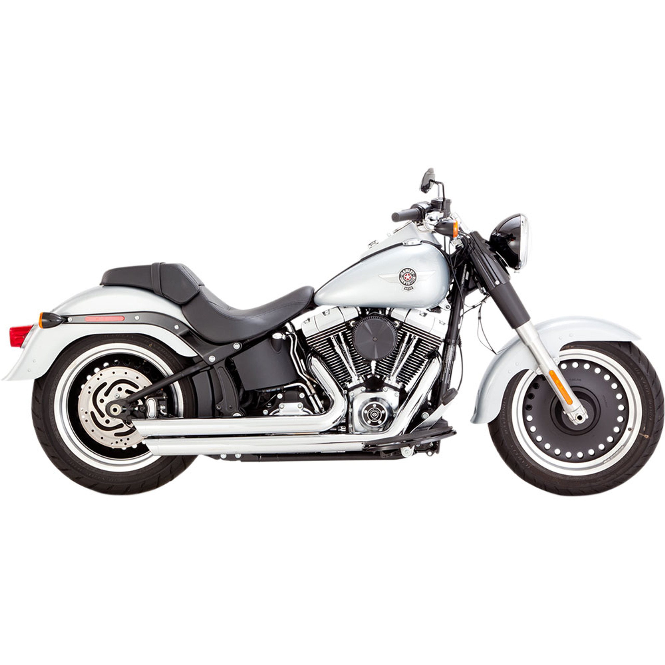 Vance & Hines Big Shots Staggered Exhaust for 19862017 Harley Softail Chrome 17939 Get