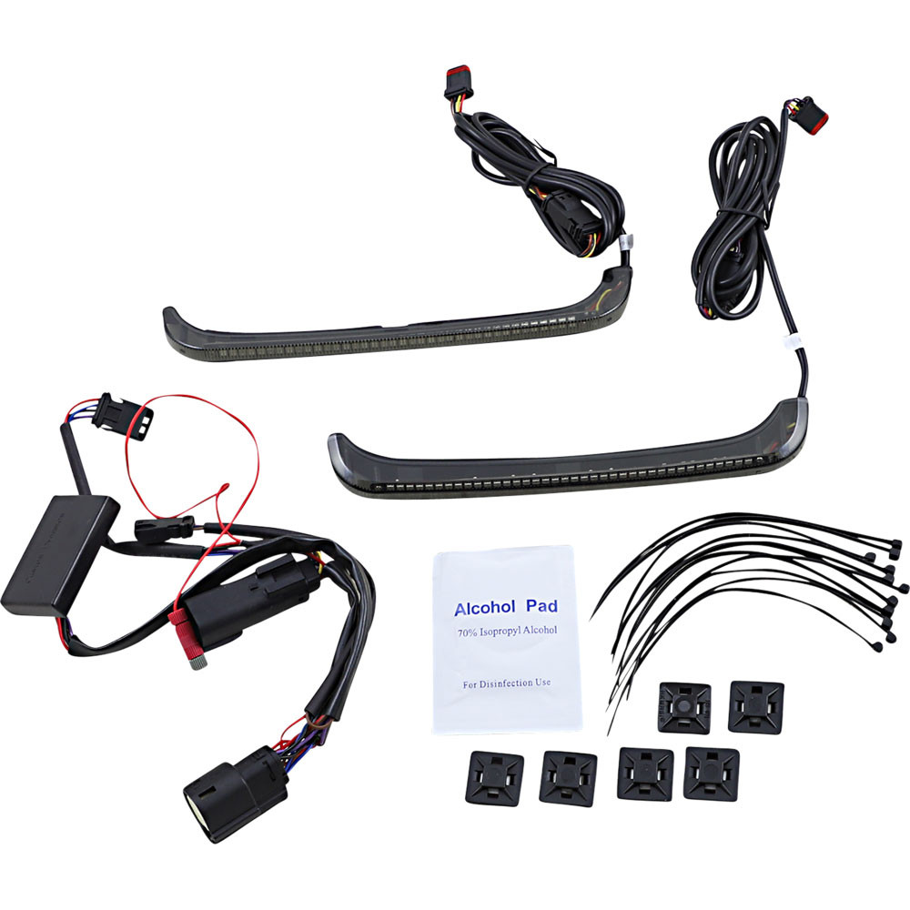 Custom Dynamics Sequential Dual Color LowProfile Bagz Lights for 2014