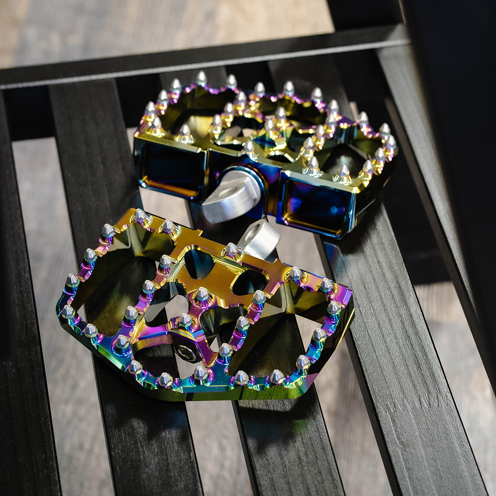 Flo Motorsports V4 Mini Floor Boards Foot Pegs for Harley Jet Fuel