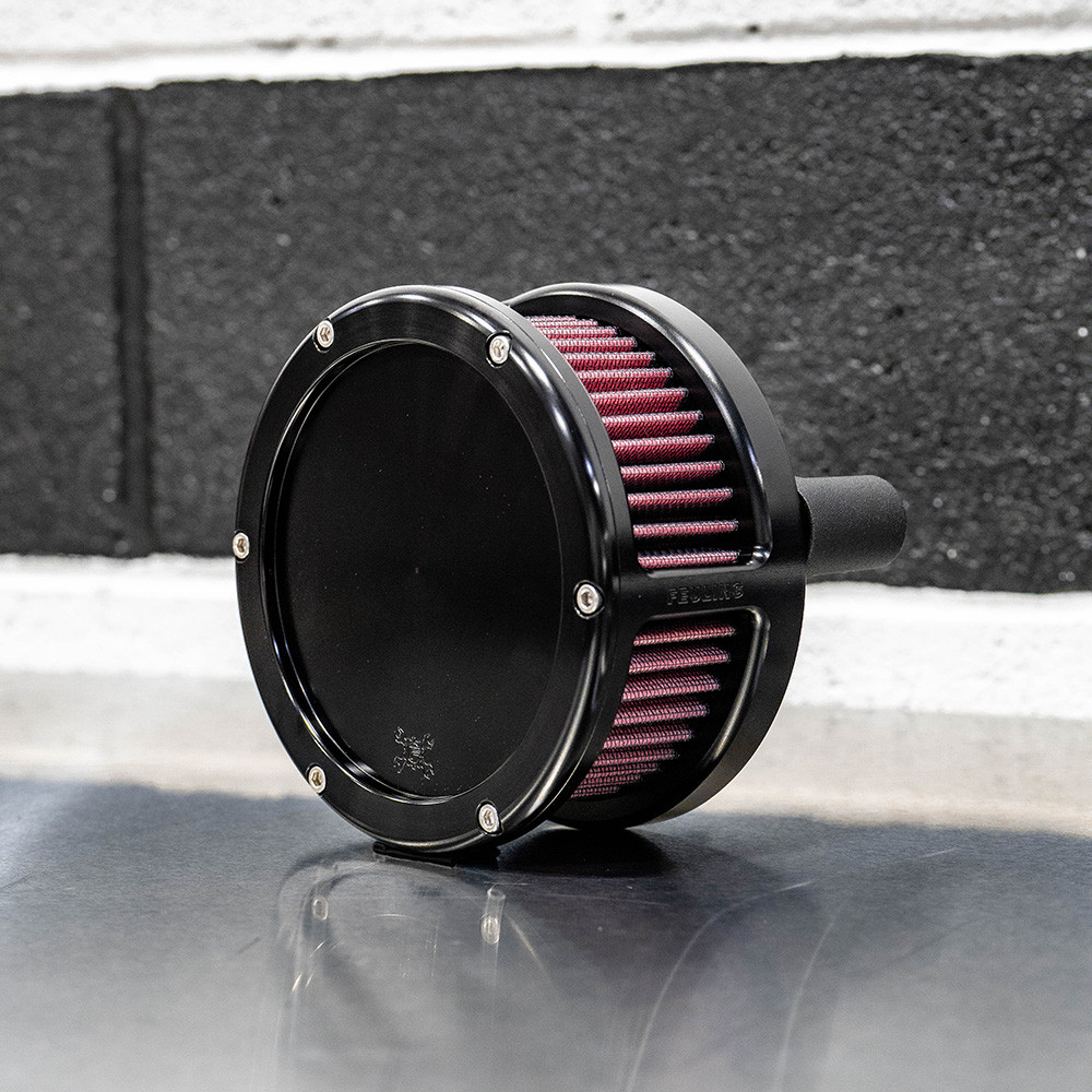 Feuling BA Air Cleaner Kit Solid Black Cover for 20172022 Harley M8