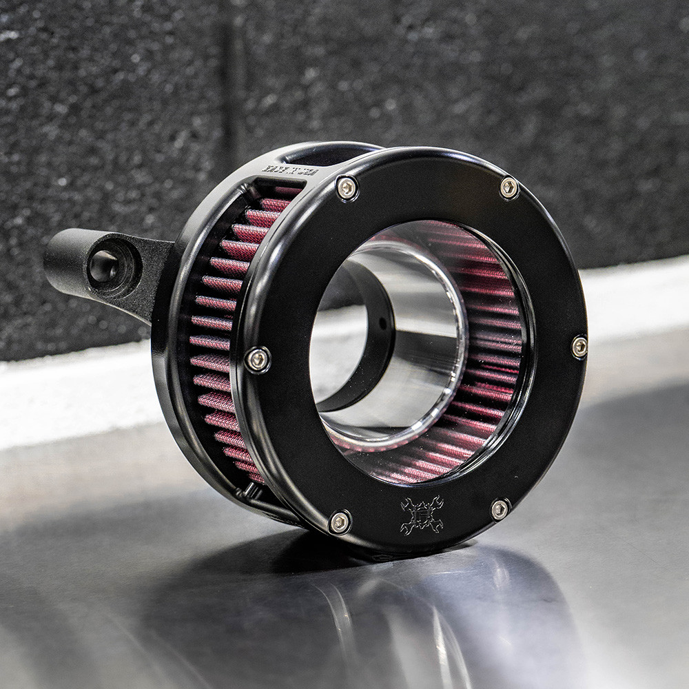 Feuling BA Air Cleaner Kit Black Clear Cover for 20172022 Harley M8