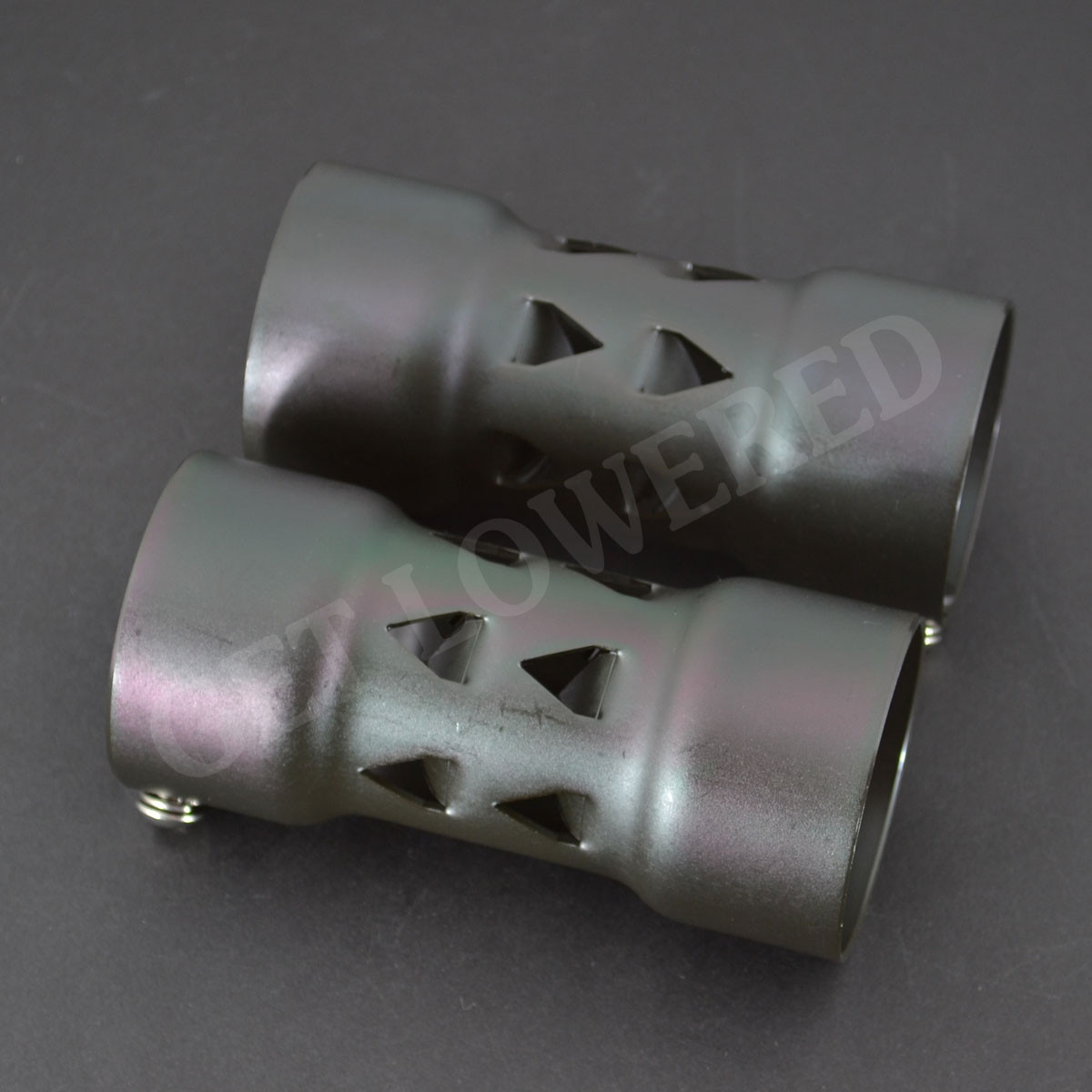 VTwin Mfg. 21/4" Slotted Exhaust Baffle Set 300372 Get Lowered