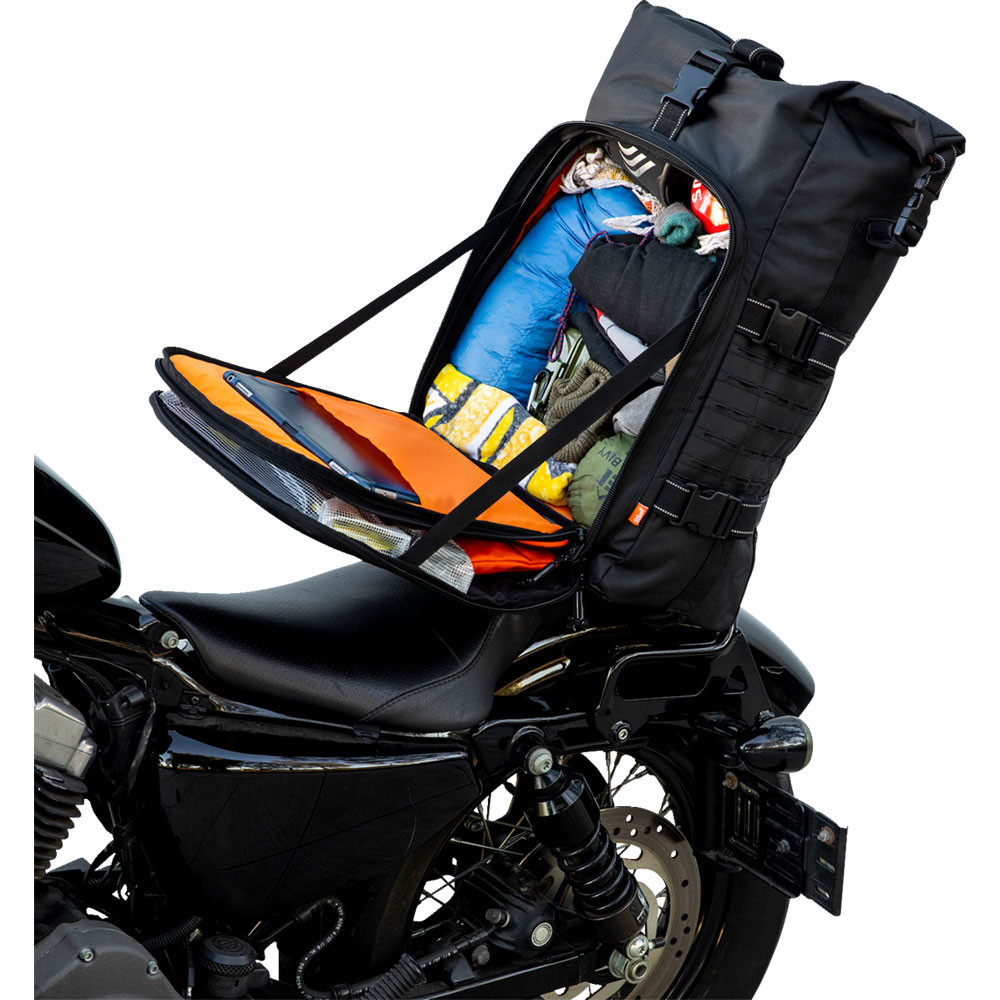 Biltwell Exfil80 2.0 Sissy Bar Bag Black 301401 Get Lowered Cycles