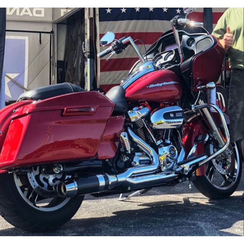 D&D Fat Cat 2Into1 Straight Exhaust for 20182023 Harley M8 Softail