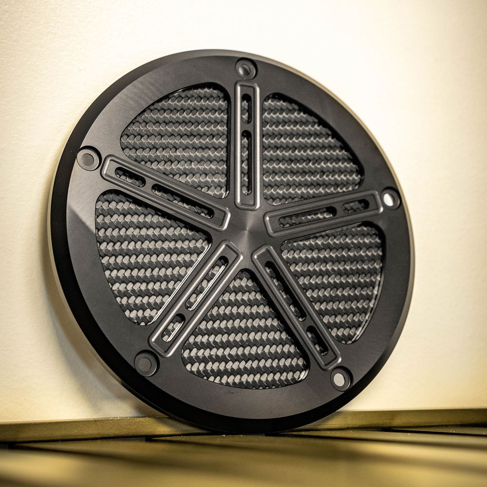 Hofmann Designs Signature Derby Cover w/ Carbon Insert for Harley M8 ...