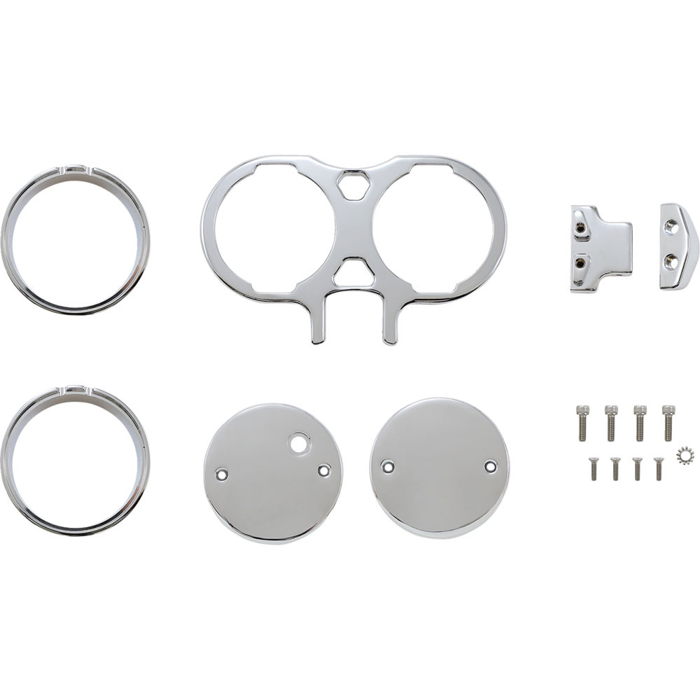 LA Choppers Dual Gauge Performance Riser Gauge Mount LA739702C