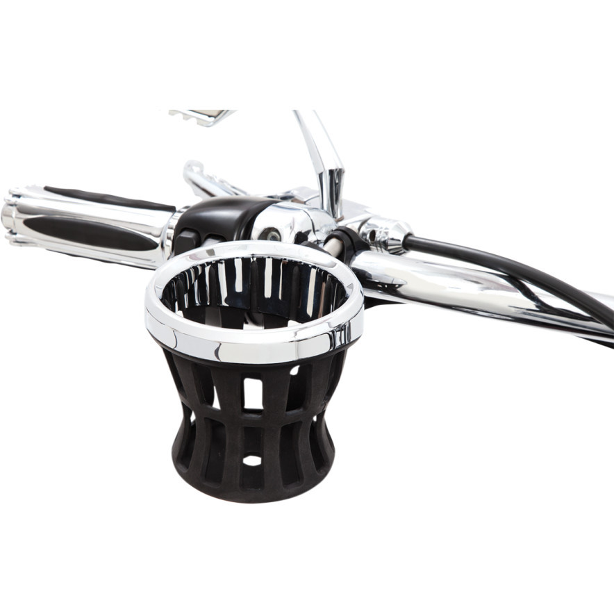 CIRO Chrome Rear Drink Cup Holder For Harley Ultra, Road Glide, Electra, CVO, Tri-Glide