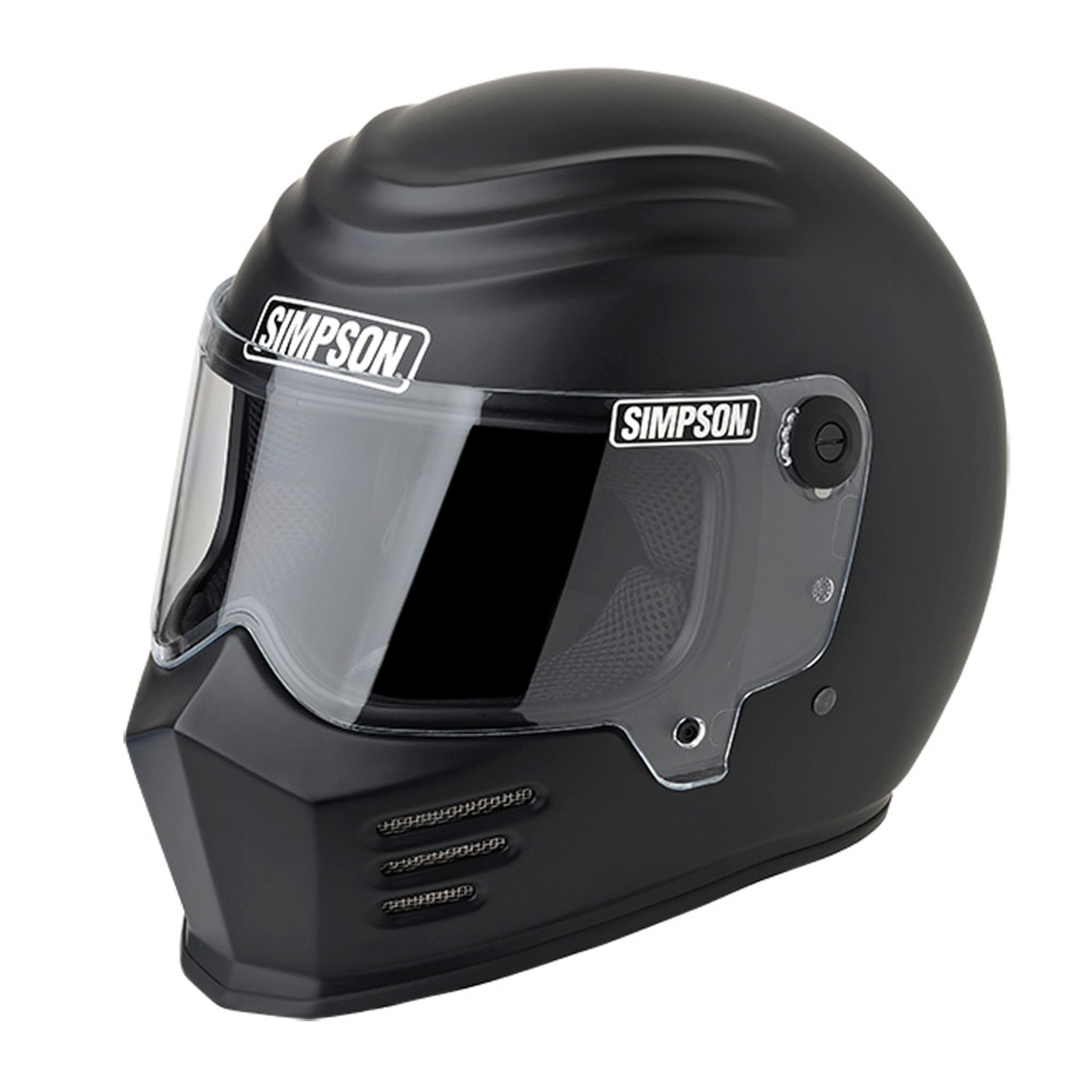 Simpson M30 Motorcycle Helmet - Matte Black - Get Lowered Cycles