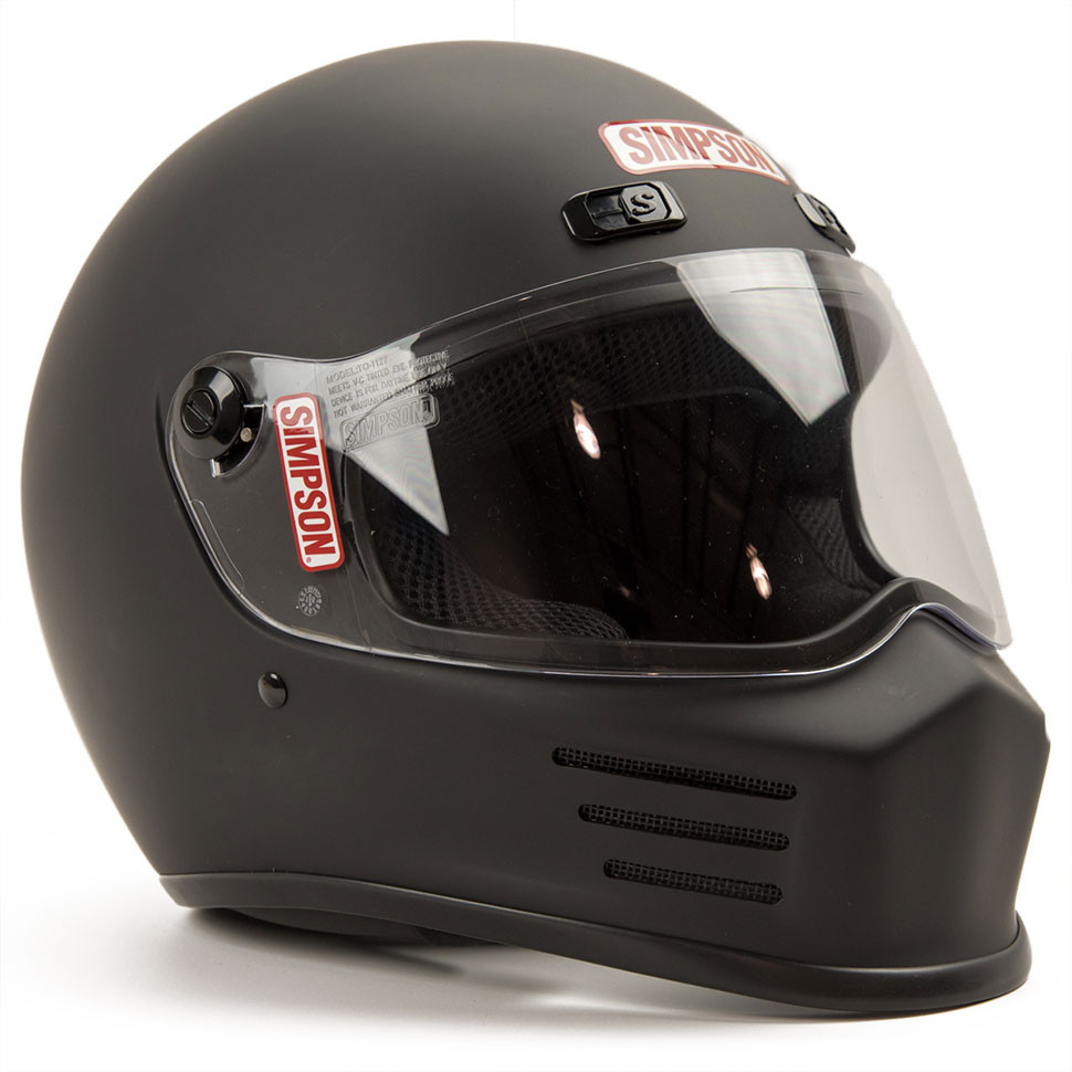 Simpson M30 Motorcycle Helmet Matte Black Get Lowered Cycles