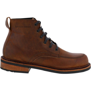 Broken Homme Davis Leather Boots - Brown