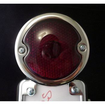 No School Choppers 33 Duolamp Tail Light - Stainless
