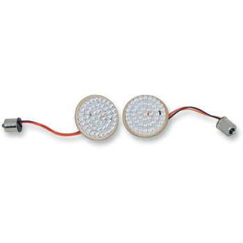 Drag Specialties Front Dual Ring 1157 Turn Signal Inserts for Harley - Bullet-Style Drag Specialties Front Dual Ring 1157 Turn Signal Inserts for Harley - Bullet-Style