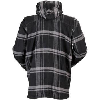 Z1R Timber Flannel Hooded Shirt - Black/Gray