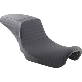 LePera Kickflip Daddy Long Legs Seat for 2006-2017 Harley Dyna - Pleated Gripp Tape