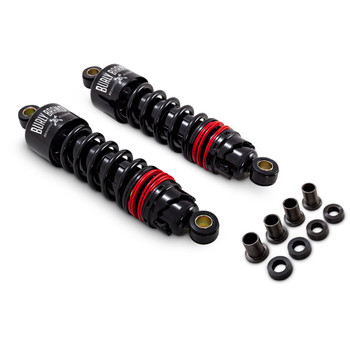 Burly Slammer Plus Shocks for 1991-2017 Harley Dyna - Black