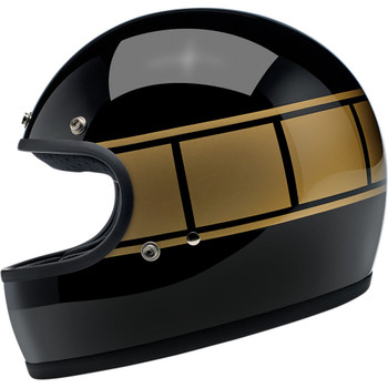 Biltwell Gringo ECE Helmet - Gloss Black Holeshot