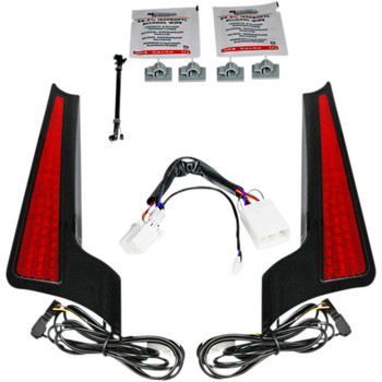 Custom Dynamics Fascia LED Panels for 2006-2009 Harley Street Glide - Black