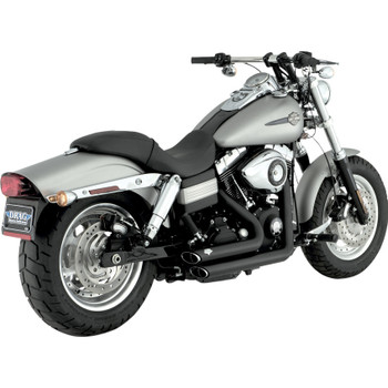 Vance & Hines Shortshots Staggered Exhaust for 2006-2011 Harley Dyna - Black