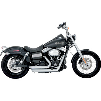 Vance & Hines Shortshots Staggered Exhaust for 2012-2017 Harley Dyna - Chrome