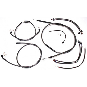 Magnum Quick Connect Upper Clutch Cable for Harley - Black Pearl