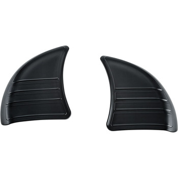Kuryakyn Tri-Line Inner Fairing Cover Plates for 2014-2020 Harley Touring - Black