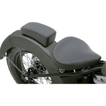 Cobra Style Sportster Motorcycle Seat Black Distressed Leather Diamond  Pleat 48