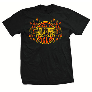 Get Lowered Flame Helmet Shop T-Shirt