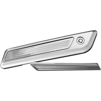 Accutronix Chrome Saddlebag Hinge Insert for 2014-2020 Harley - Speedball