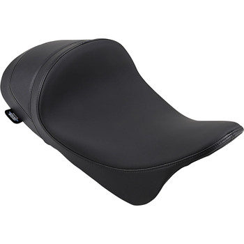 Drag Specialties EZ-On Low Profile Forward Positioning Solo Seat for 2008-2023 Harley Touring - Solar Reflective Leather