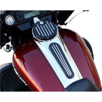 Pro One Ball-Milled Fuel Door for 2008-2020 Harley Touring - Black