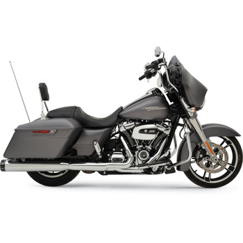 Khrome Werks 4.50" HP-Plus Slip-On Mufflers for 2017-2020 Harley Touring - Chrome / Black Klassic Tip