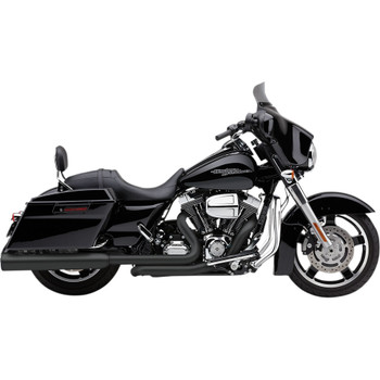 Cobra Tri-Flo Slip-On Mufflers for 1995-2016 Harley Touring - Black