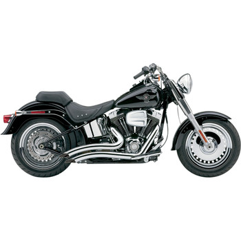 Cobra Speedster Short Swept Exhaust for 2007-2011 Harley Softail FXST/ FLST - Chrome