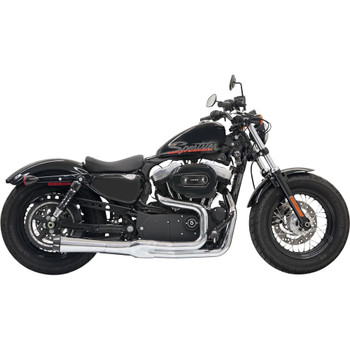 Bassani Road Rage 2 Mega Power 2-1 Exhaust for 2004-2013 Harley Sportster - Chrome