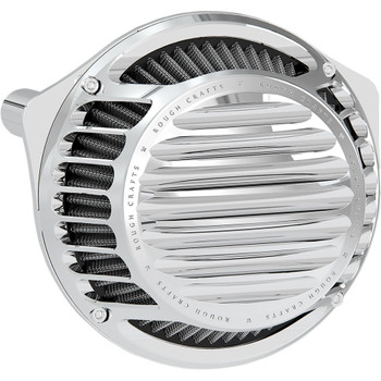 Rough Crafts Round Air Cleaner for 2017-2020 Harley M8 - Chrome