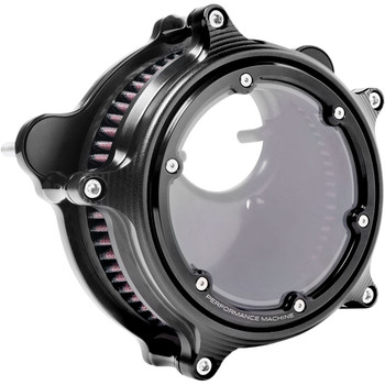 Performance Machine Vision Air Cleaner for 2008-2017 Harley Twin Cam Electronic Throttle - Black Ops