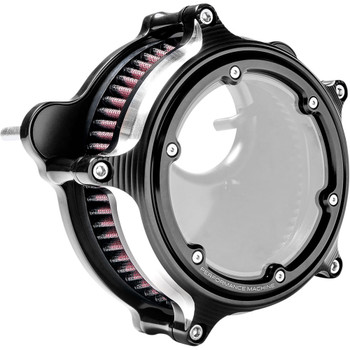 Performance Machine Vision Air Cleaner for 1999-2017 Harley Twin Cam Cable Throttle - Contrast Cut