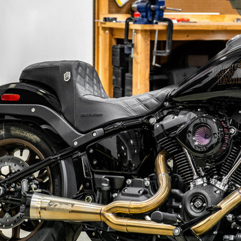 San Diego Customs Pro Series Performance Gripper Seat for 2018-2023 Harley Softail FXLR/FLSB