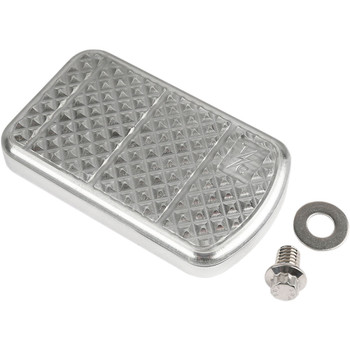 Thrashin Supply Polished Brake Pedal Pad for Stock Harley Brake Arm