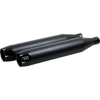 Khrome Werks 3.5" Slip-On Mufflers for 2018-2022 Harley Softail Models - Black