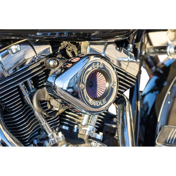 S&S Stealth Air Stinger Air Cleaner Teardrop Kit for 2001-2017 Harley Twin Cam -Chrome